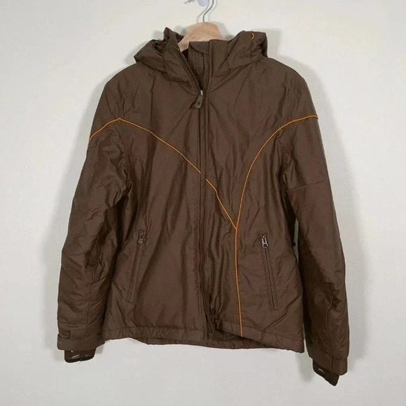 POWDER ROOM | MEN'S SKI BOARDING BROWN HOOD JACKET - Picture 1 of 15